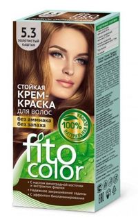 Стойкая крем-краска для волос FitoColor Золотистый Каштан 115 мл х 3 шт