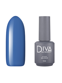 Гель-лак для ногтей Diva Nail Technology плотный светлый насыщенный голубой 15 мл