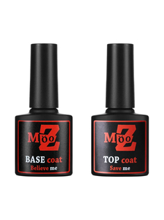 Набор для маникюра MOOZ база для ногтей и топ для маникюра по 9 мл