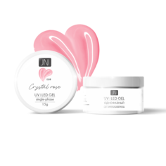 Однофазный гель для моделирования ногтей JessNail 009 хрустальная роза, 15г