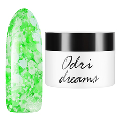Гель-лак трехфазный irisk Odri Dreams с эффектами12 Green/White 5г