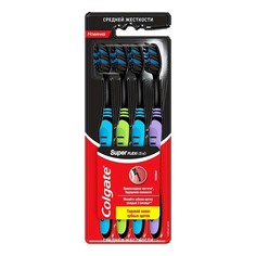 Зубная щетка Colgate Super Flexi Black 4 шт х 2 уп