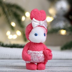 Фигурное мыло Зайка с зайцем розовый с белым, 79гр Мыльные штучки