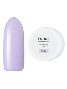Моделирующий УФ-гель RuNail Professional с хлопьями Юки Builder Uv Gel Yuki №8563 15 г
