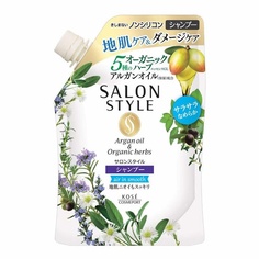 Разглаживающий шампунь Salon style, с экстрактом имбиря для поврежденных волос, 360 мл Kose