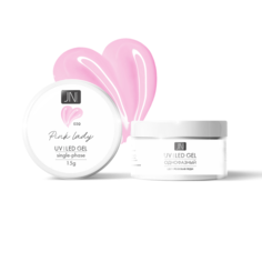 Однофазный гель для моделирования ногтей JessNail 030 розовая леди, 15г