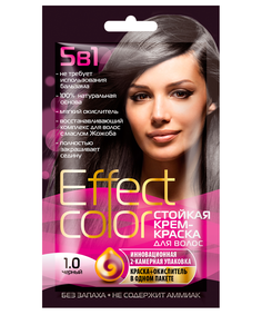 Крем-краска для волос Fito Косметик Effect Color тон Черный, 50 мл х 6 шт.