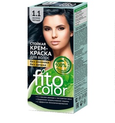 Стойкая крем-краска для волос FitoColor тон Иссиня черный 115мл 3 шт
