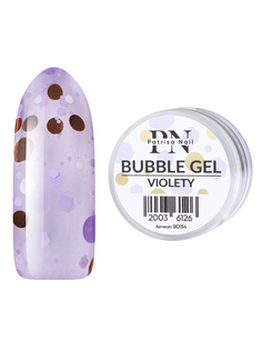 Гель для дизайна ногтей Patrisa Nail Bubble Violety камифубуки, 5 г