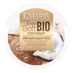 Питательный крем для лица и тела Eveline Cosmetics Extra Soft Bio 200мл