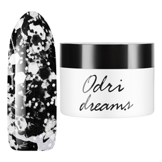 Гель-лак трехфазный irisk Odri Dreams с эффектами 16 Black/White 5г