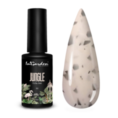 Гель-лак для ногтей с хлопьями InGarden плотный самовыравнивающийся светлый молочный 8 мл