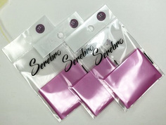 Набор Serebro Фольга для дизайна ногтей №77, светло-розовая матовая, 5 шт.