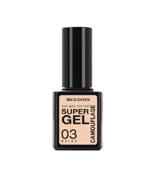 Лак для ногтей, Super Gel Camouflage, тон 03 Beige, 2 шт. Relouis