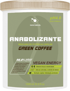 Маска Nano Brazil Anabolizante Mascara de Potencia Capilar Green Coffee 1000 мл