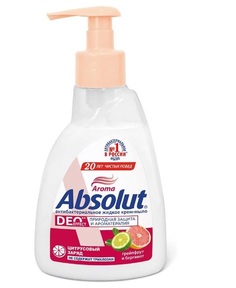 Мыло жидкое Absolut Грейпфрут и Бергамот Антибактериальное 250 мл 6 штук