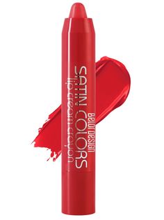 Помада для губ карандаш Belor Design SATIN COLORS тон 15 голливудский красный