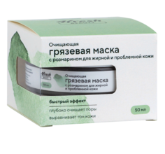 Маска 4fresh BEAUTY Очищающая грязевая с розмарином для жирной и проблемной кожи, 50 мл