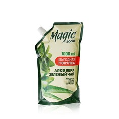 Жидкое мыло для рук Magic Boom Алоэ вера и зеленый чай 1000мл
