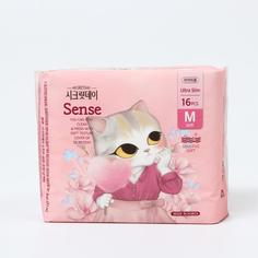 Прокладки Secretday Sense ультратонкие, дышащие, размер M, 16 шт.