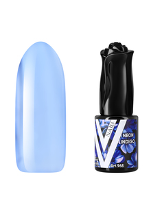 Гель-лак витражный Vogue Nails для аквариумного дизайна, прозрачный неоновый, синий, 10 мл