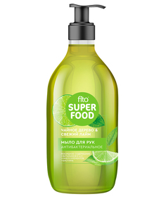 Мыло жидкое Fito косметик Superfood Чайное дерево & свежий лайм антибактериальное, 520 мл