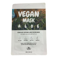 Маска для лица The nicess Vegan Aloe успокаивающая и увлажняющая 25 мл