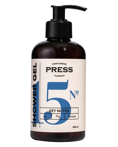 Гель для душа PRESS GURWITZ PERFUMERIE №15 Ирис, Инжир, Сандал натуральный, бессульфатный