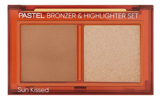 Палетка Pastel Profashion Bronzer Highlighter set sun kissed бронзер и хайлайтер, №1, 8,6г