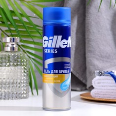 Gillette Гель для бритья Gillette Series 3x Sensitiv с миндальным маслом, 200 мл