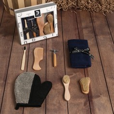 Набор подарочный Этель полотенце 30х60 см и аксессуары, 7 предметов