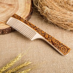 Расческа Россиянка береста, 19х4,5 см No Brand
