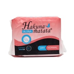 HAKUNA MATATA Прокладки ультратонкие HAKUNA MATATA Ultra Dry Normal с крылышками, 10 шт.