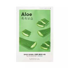 Маска для лица Missha увлажняющая с экстрактом алоэ для сухой кожи 19 г 2 шт