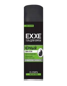 Гель для бритья EXXE для всех типов кожи с активным углем, 200 мл