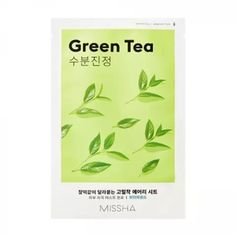 Маска для лица MISSHA успокаивающая с экстрактом зеленого чая для сухой кожи, 19 г, 2 шт