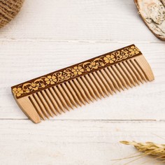 Расческа "Цветы", 12х4,5 см No Brand