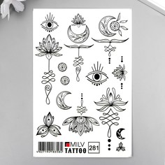 Татуировка на тело "Обереги" 10х15 см No Brand