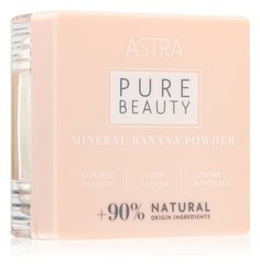 Пудра для лица Astra Pure beauty Mineral banana powder рассыпчатая, 54 г