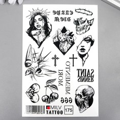 Татуировка на тело "Готические" 10х15 см Milv