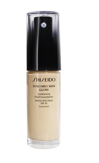 Тональное средство-флюид Shiseido Synchro Skin Glow Fluid Foundation Golden 2 SPF20, 30 мл