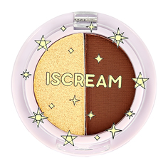 Тени для век с базой ISCREAM CHOICE 2 в 1 тон 01-02 fairy