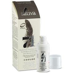 Сыворотка для век Sativa №71 гиалуроновая, коррекция морщин и увлажнение, 20 мл