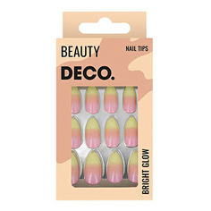 Набор накладных ногтей DECO. Bright Glow Lollypop с клеевыми стикерами 48 шт