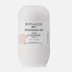 Дезодорант роликовый Byphasse Sweet Almond Oil с экстрактом миндаля, для женщин, 48ч, 50мл