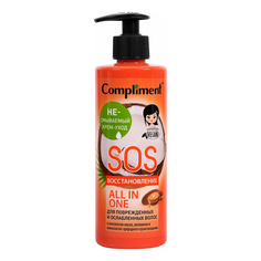 Крем-уход Compliment SOS восстановление для поврежденных и ослабленных волос 400 мл