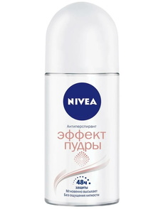 Дезодорант-антиперспирант роликовый для тела Nivea Эффект пудры 48 ч женский 50 мл