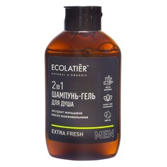 Шампунь-гель Ecolatier 2в1 Extra Fresh очищающий для всех типов волос 400 мл