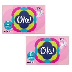 Тампоны женские гигиенические OLA! Normal Шелковистая поверхность 8 шт. х 2 уп.