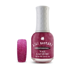 Сахарный лак для ногтей Lili Kontani Sugar Sand тон №25 Фиолетово-баклажанный, 18 мл